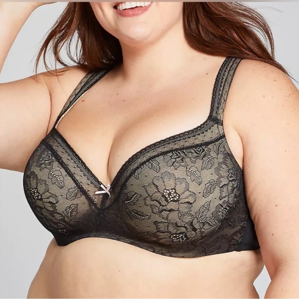 Cacique Modern Lace Covered Bra